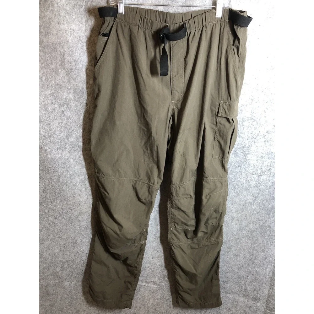 The North Face Pants L Brown Cordura Nylon Double Knee Stowaway Pocket Hiking